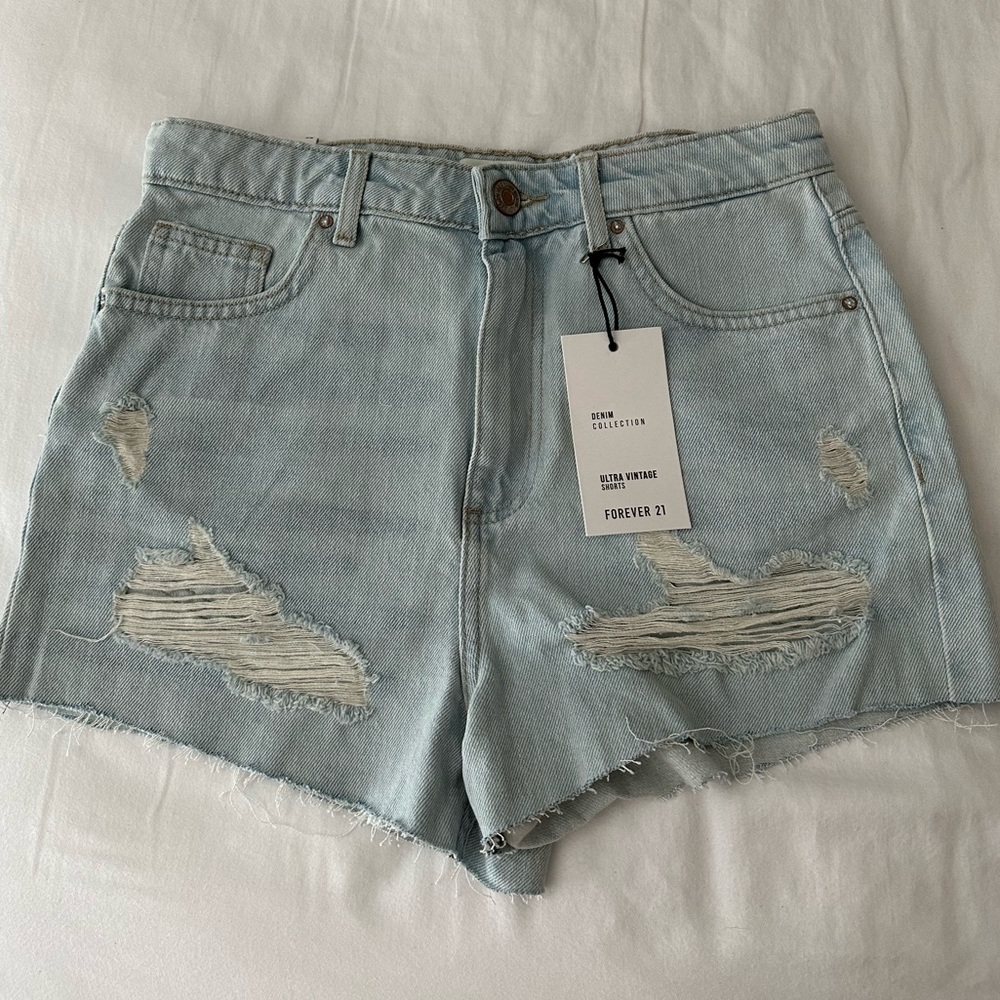 Forever 21 Ultra Vintage Denim Shorts